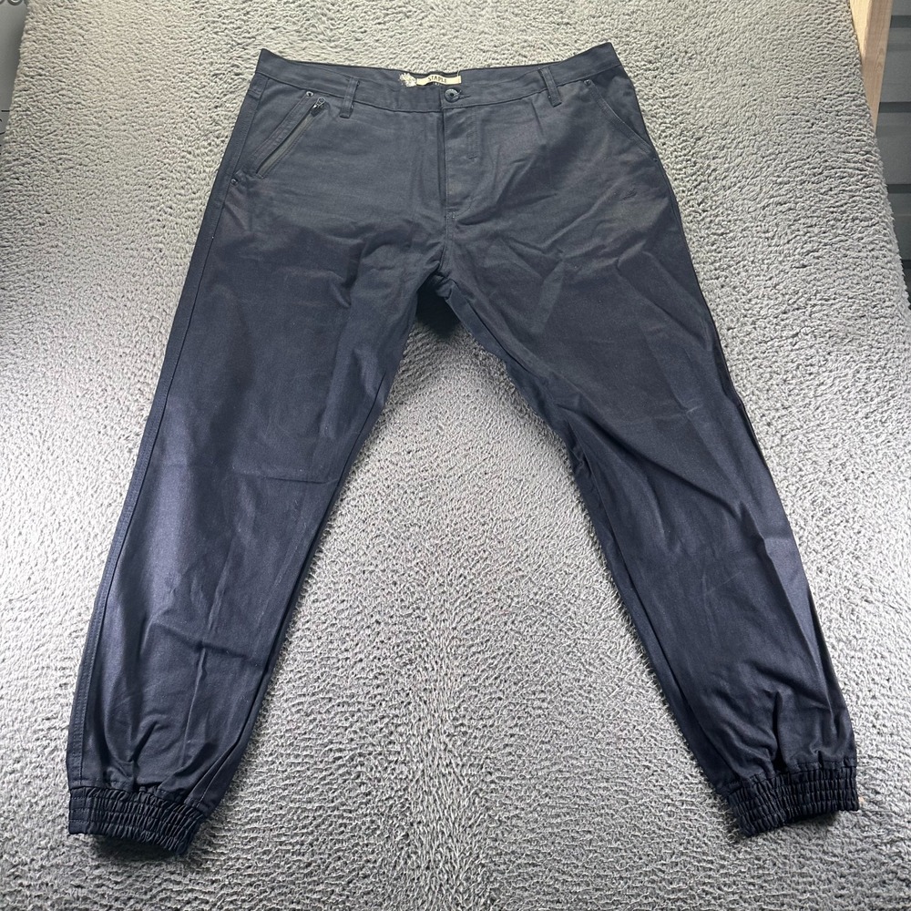 Staple Pant Mens 42x32 Blue Cotton Golf Tapered Leg‎ Performance Jogger Athletic